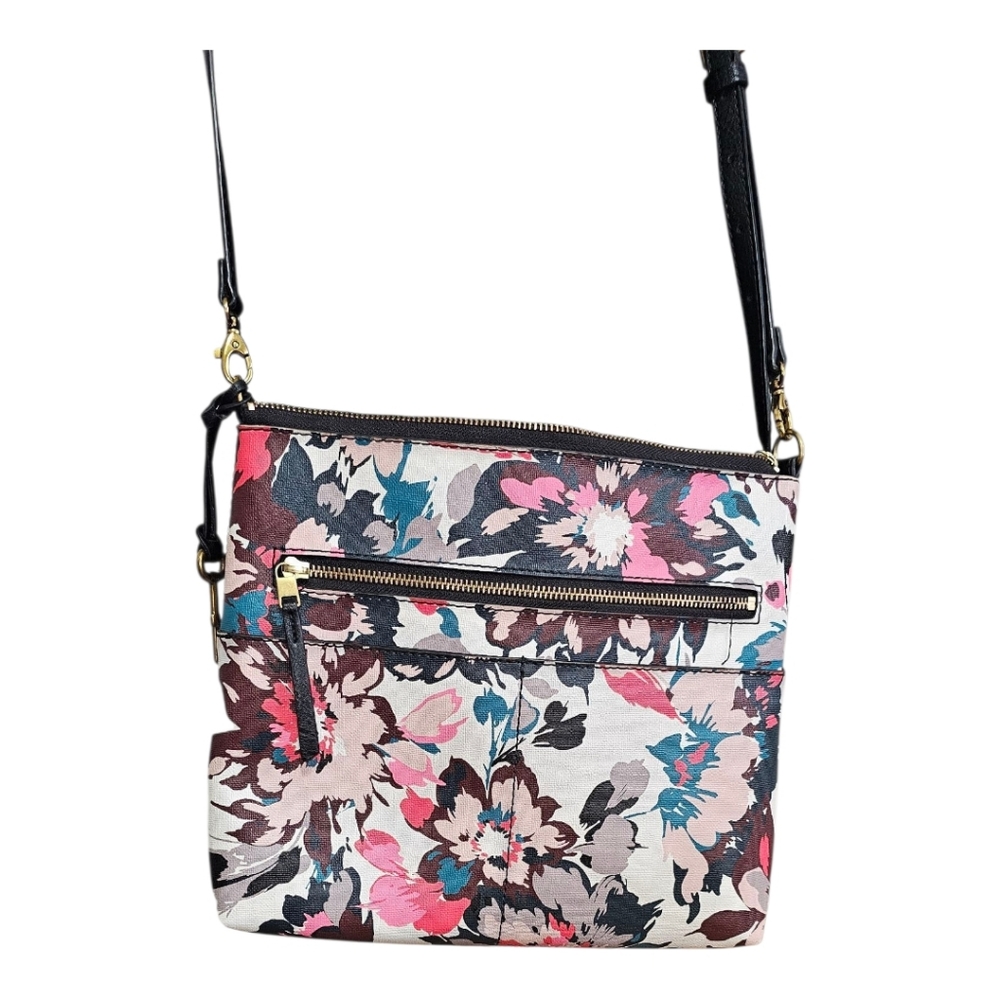 FOSSIL Fiona Floral Crossbody Bag - Pink, Blue, Brown - Picture 2 of 8